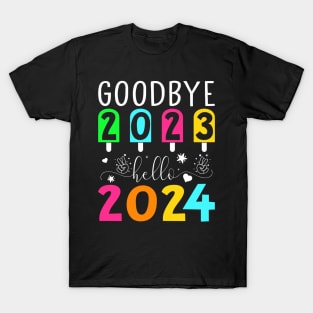 Goodbye 2023 hello 2024 T-Shirt